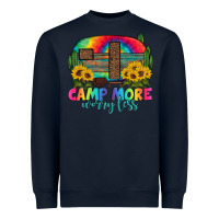 Navy camp more worry less with caravan Heavyweight Sweatshirt - Artiststas