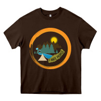 Chocolate Brown I hate people camping hiking Heavy Core Tee - Bettercallsaul