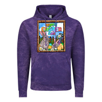 Cloud Purple Happy Easter Day Vintage Hoodie - OliviaCreatesArt