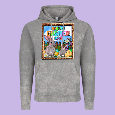 Happy Easter Day Vintage Hoodie Designed By Oliviacreatesart