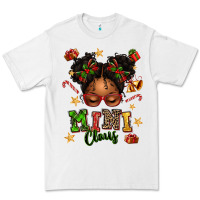 White mini claus messy bun Premium Tee - texasbilliewilder