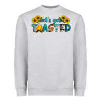 Heather Grey let's get toasted Heavyweight Sweatshirt - Artiststas