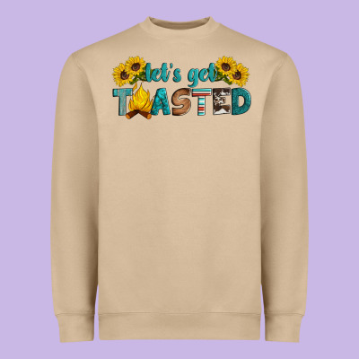 Let's Get Toasted Heavyweight Sweatshirt Designed By Artiststas