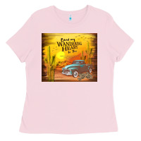 Bubblegum Pink bind my wandering heart to thee Ladies Tee - TumblerDesignByShophia
