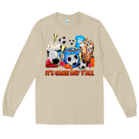 Mushroom It's Game Day Y'all Soccer Coffee Cups Long Sleeve Tee - FaDigitalArtStudio