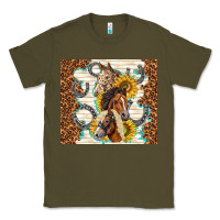 Army Green horses with sunflowers Classic Tee - TumblerDesignByShophia