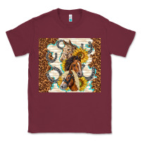 Burgundy horses with sunflowers Classic Tee - TumblerDesignByShophia