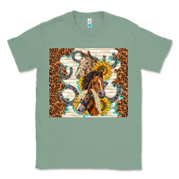 Sage horses with sunflowers Classic Tee - TumblerDesignByShophia