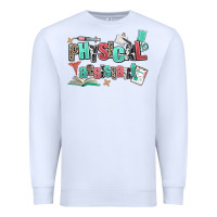 White physical assistant Premium Sweatshirt - AdoDesignShop