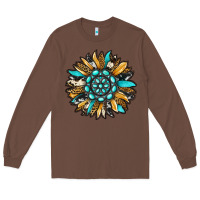 Chestnut gemstone sunflower Long Sleeve Tee - RanaPortraitStore
