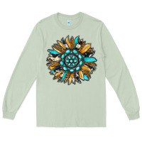 Matcha gemstone sunflower Long Sleeve Tee - RanaPortraitStore