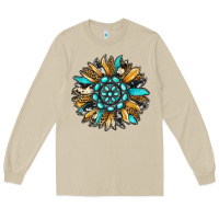 Mushroom gemstone sunflower Long Sleeve Tee - RanaPortraitStore