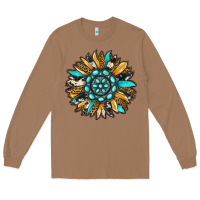 Toasted Coconut gemstone sunflower Long Sleeve Tee - RanaPortraitStore