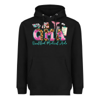 Black qma qualified medical aide Heavyweight Hoodie - AdoDesignShop