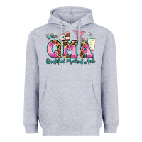 Heather Grey qma qualified medical aide Heavyweight Hoodie - AdoDesignShop