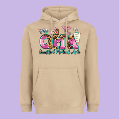 Qma Qualified Medical Aide Heavyweight Hoodie Designed By Adodesignshop