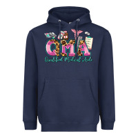 Navy qma qualified medical aide Heavyweight Hoodie - AdoDesignShop