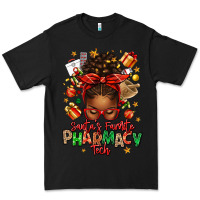 Black santas favorite pharmacy tech afro messy bun Premium Tee - texasbilliewilder