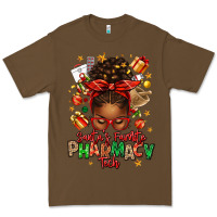 Cacao santas favorite pharmacy tech afro messy bun Premium Tee - texasbilliewilder