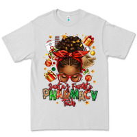 Dove Grey santas favorite pharmacy tech afro messy bun Premium Tee - texasbilliewilder