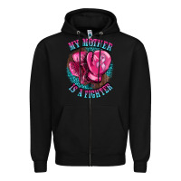 Black my mother is a fighter Zipper Hoodie - BarkalooDesign