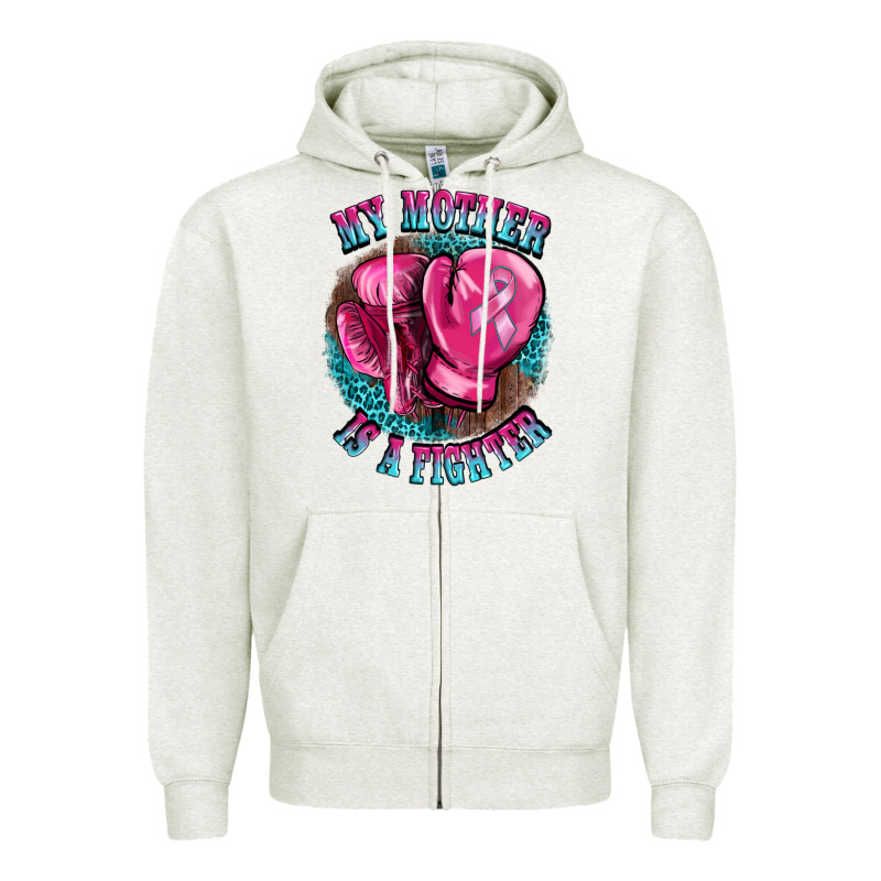My Mother Is A Fighter Zipper Hoodie by BarkalooDesign | Teevron