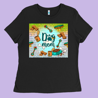 Dog Mom Ladies Tee Designed By Tumblerdesignbyshophia