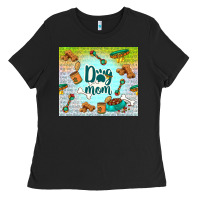 Black dog mom Ladies Tee - TumblerDesignByShophia