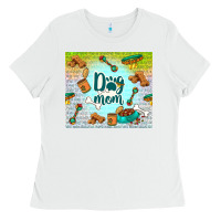 White dog mom Ladies Tee - TumblerDesignByShophia