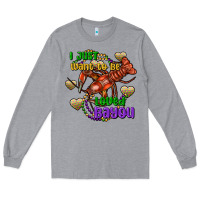 Heather Grey Crawfish i just want to be loved bayou Long Sleeve Tee - FaDigitalArtStudio