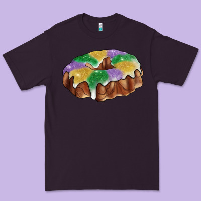 Mardi Gras King Cake Premium Tee Designed By Ranaportraitstore