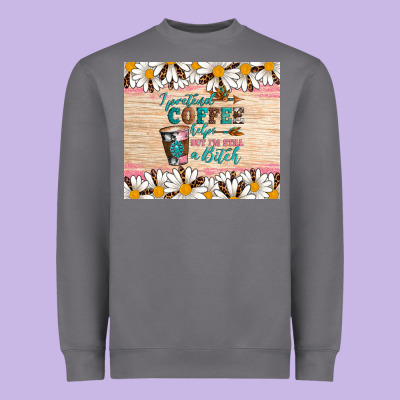 I Pretend Coffee Helps But I'm Still A Bitch Heavyweight Sweatshirt Designed By Artiststas