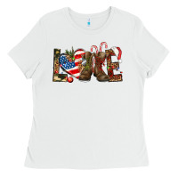 White Army christmas love 4th Of July Ladies Tee - HowdyJamesFarm