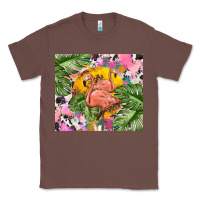 Chestnut flamingo with leopard Classic Tee - TumblerDesignByShophia