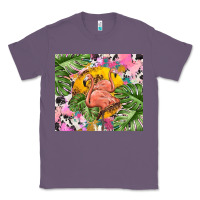 Lavender flamingo with leopard Classic Tee - TumblerDesignByShophia
