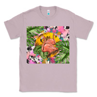 Lilac flamingo with leopard Classic Tee - TumblerDesignByShophia