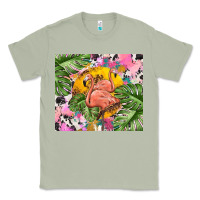 Matcha flamingo with leopard Classic Tee - TumblerDesignByShophia