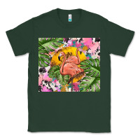 Sports Green flamingo with leopard Classic Tee - TumblerDesignByShophia