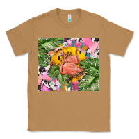 Toasted Coconut flamingo with leopard Classic Tee - TumblerDesignByShophia