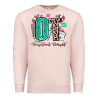 Pale Pink ot occupational therapist Premium Sweatshirt - AdoDesignShop