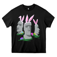 Black easter island moai figures  cute travelers funny gift Heavy Core Tee - maiPhamDesign