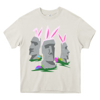 Cream easter island moai figures  cute travelers funny gift Heavy Core Tee - maiPhamDesign