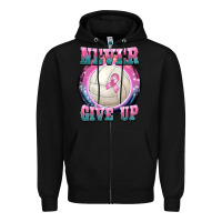 Black never give up Zipper Hoodie - BarkalooDesign