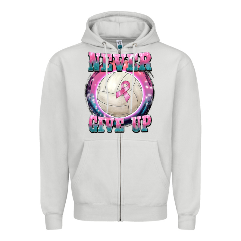 Never Give Up Zipper Hoodie by BarkalooDesign | Teevron