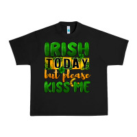 Black Irish today but please kiss me Urban Heavy Tee - CowGirlArtShop