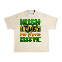 Sandshell Irish today but please kiss me Urban Heavy Tee - CowGirlArtShop