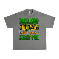 Tornado Irish today but please kiss me Urban Heavy Tee - CowGirlArtShop