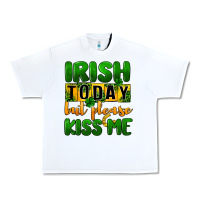 White Irish today but please kiss me Urban Heavy Tee - CowGirlArtShop