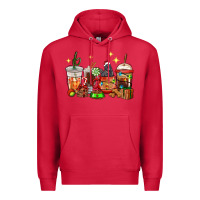 Cardinal Christmas coffee cups with Labrador Premium Hoodie - RanaPortraitStore