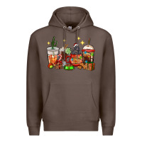 Coffee Christmas coffee cups with Labrador Premium Hoodie - RanaPortraitStore